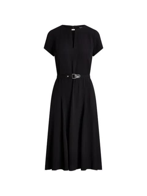 cut-out belted midi dress by RALPH LAUREN