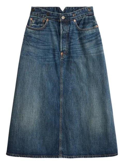 denim midi A-Line skirt by RALPH LAUREN