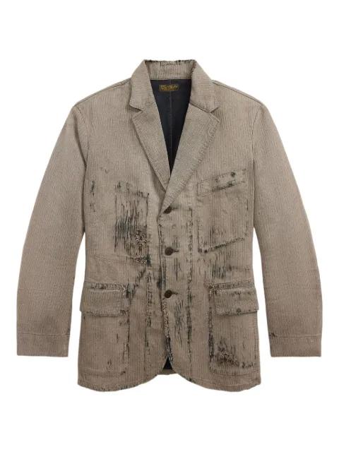distressed-finish blazer by RALPH LAUREN