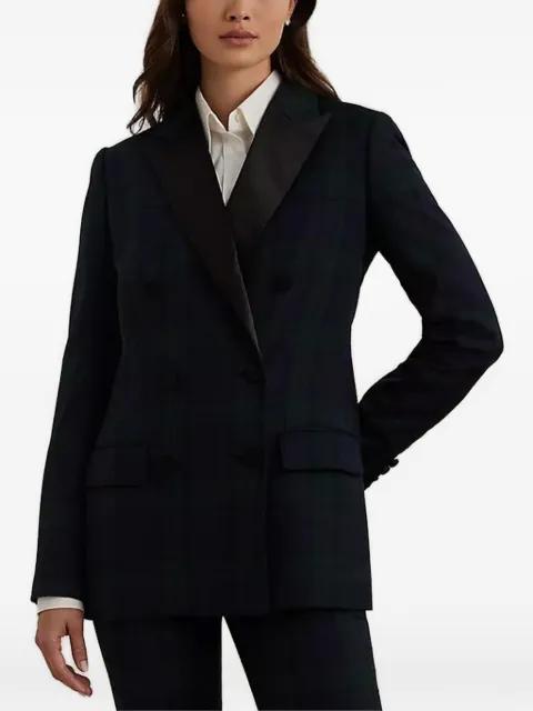 double-breasted checked blazer by RALPH LAUREN