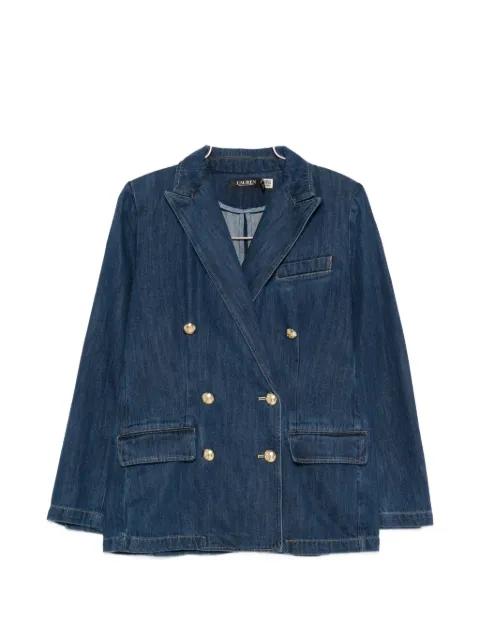 double-breasted denim jacket by RALPH LAUREN