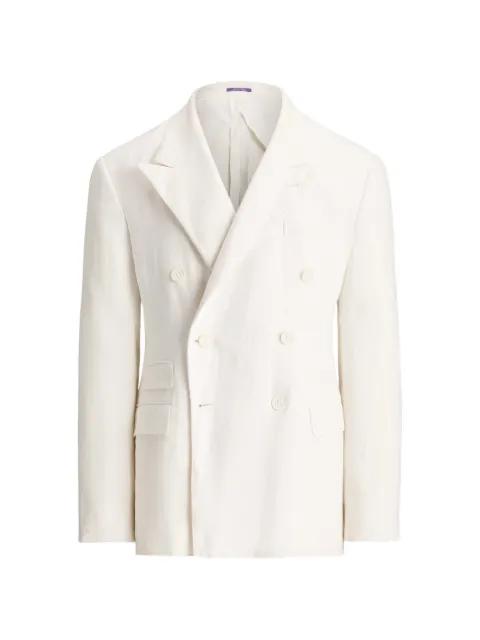 double-breasted peak jacket by RALPH LAUREN