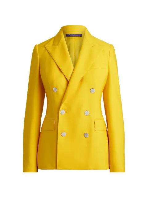 double-breasted peak-lapels jacket by RALPH LAUREN