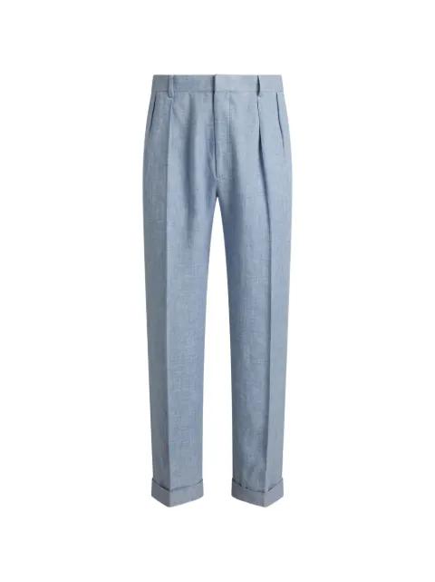 double-pleated trousers by RALPH LAUREN