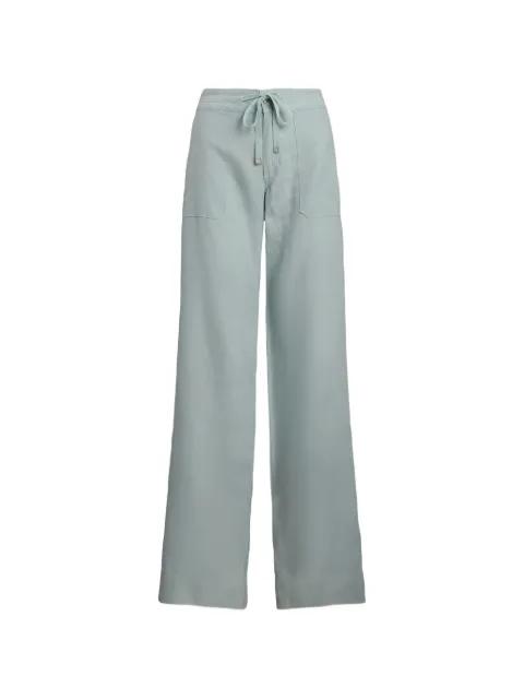 drawstring-waist linen trousers by RALPH LAUREN