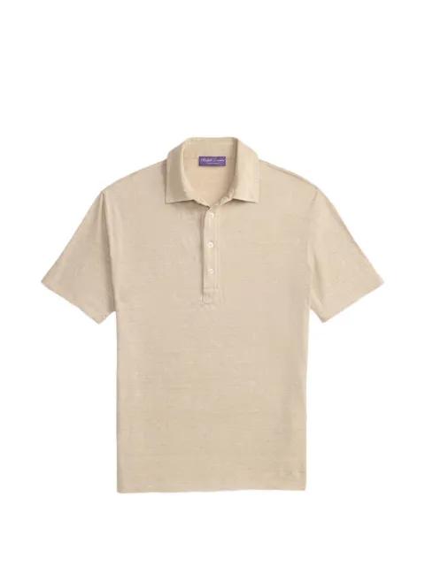 embroidered linen polo shirt by RALPH LAUREN