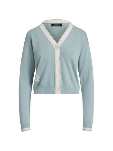 embroidered-logo cardigan by RALPH LAUREN