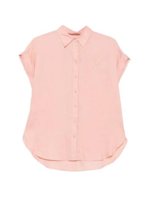embroidered-logo short-sleeve shirt by RALPH LAUREN
