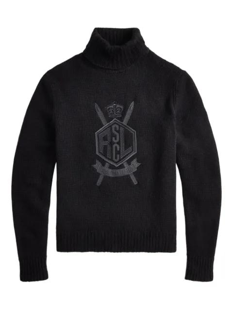embroidered turtleneck pullover by RALPH LAUREN