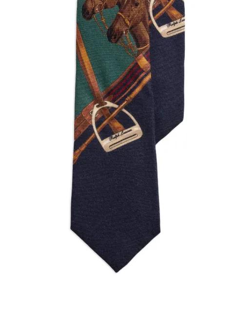 equestrian-print tie by RALPH LAUREN