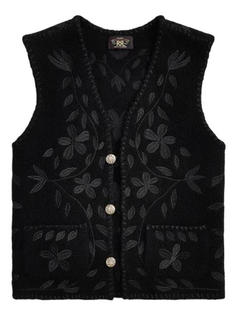 floral buttoned waistcoat by RALPH LAUREN