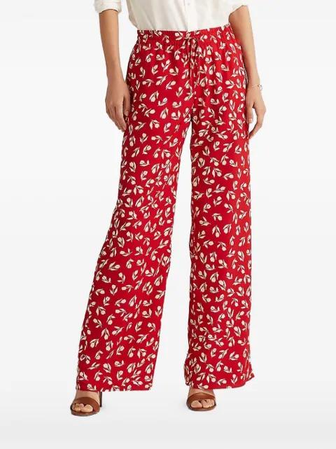 floral drawstring trousers by RALPH LAUREN