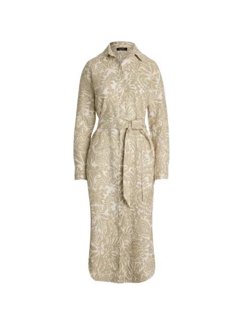 floral-pattern midi shirt dress by RALPH LAUREN