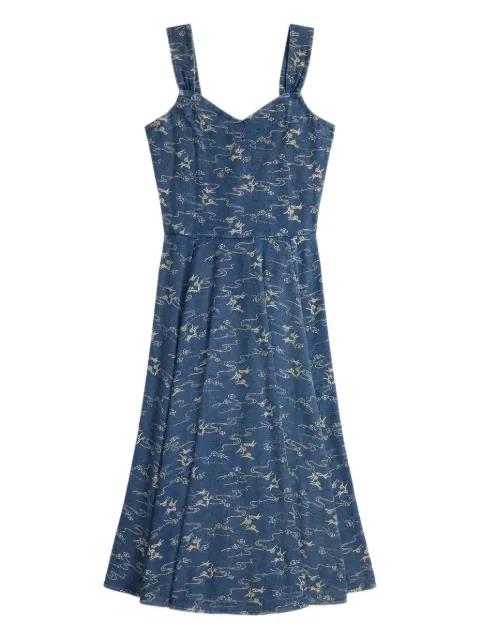 floral-print midi dress by RALPH LAUREN