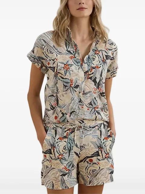 floral print short-sleeve top by RALPH LAUREN
