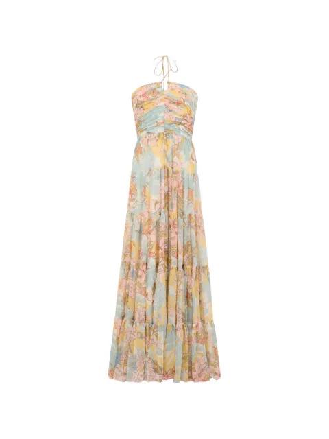 floral-print tiered maxi dress by RALPH LAUREN