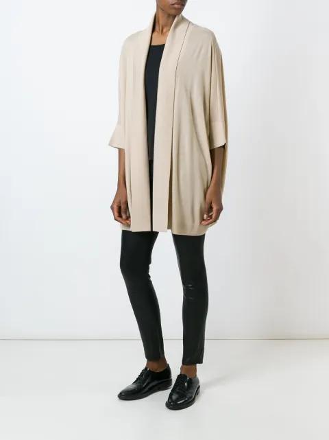 fold quarter sleeve draped cardigan coat by RALPH LAUREN