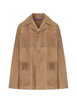 fringe-trimmed suede jacket by RALPH LAUREN