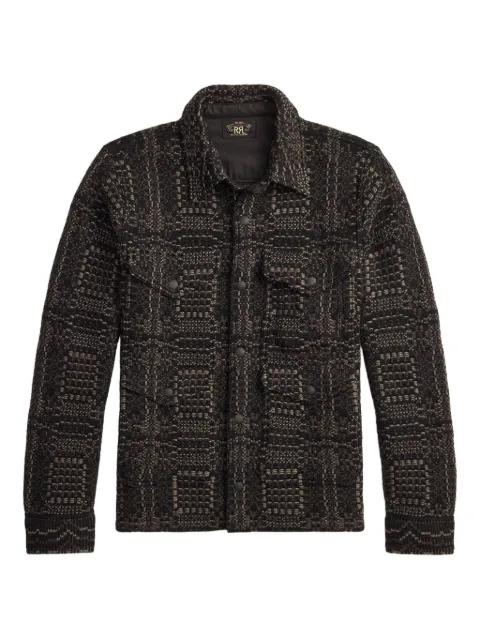 geometric knitted overshirt by RALPH LAUREN