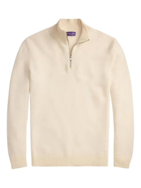 half-zip cashmere sweater by RALPH LAUREN