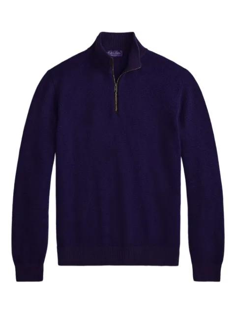 half-zip cashmere sweater by RALPH LAUREN