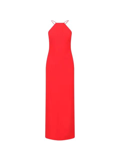 halterneck split dress by RALPH LAUREN