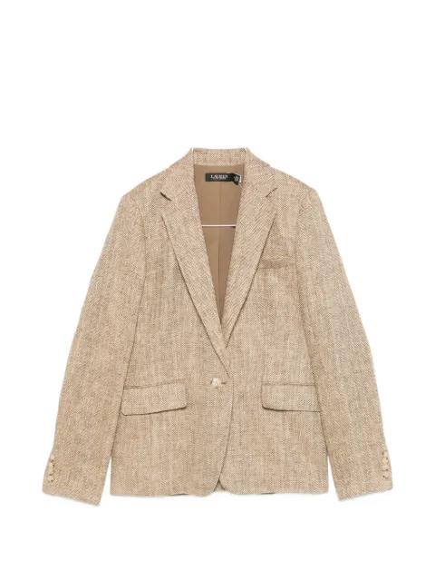 herringbone-pattern blazer by RALPH LAUREN
