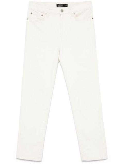 high-rise skinny-leg jeans by RALPH LAUREN