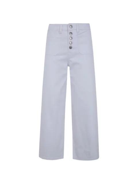high-rise wide-leg jeans by RALPH LAUREN