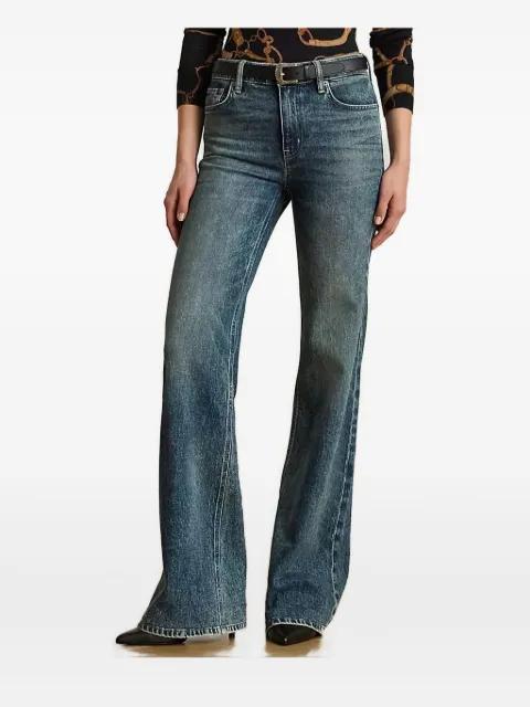 high-waist flared jeans by RALPH LAUREN