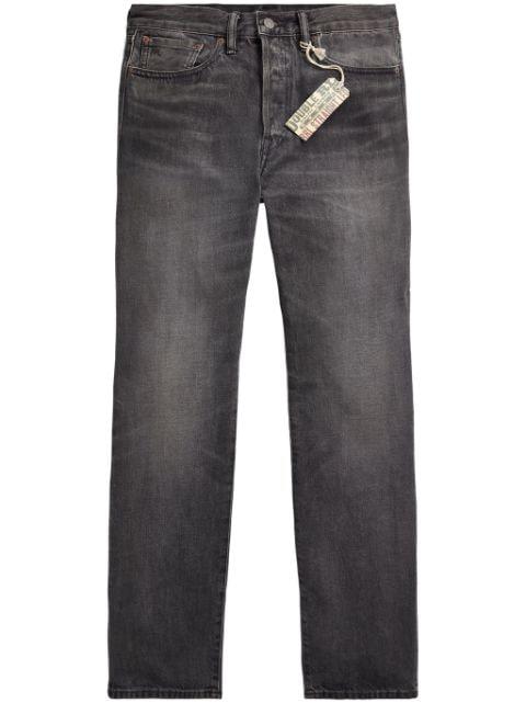 high-waist slim-cut jeans by RALPH LAUREN