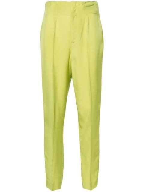 high-waisted slim-fit trousers by RALPH LAUREN