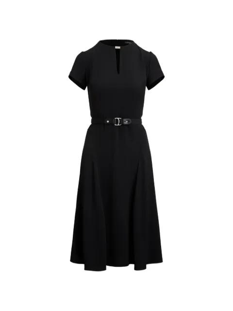 keyhole-detail midi dress by RALPH LAUREN