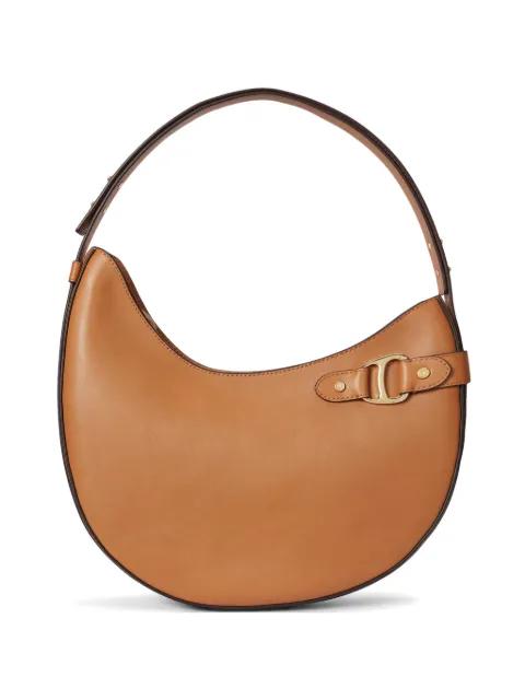 large Tasha D-ring leather shoulder bag by RALPH LAUREN