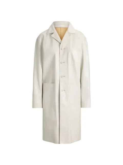 leather coatcracked-effect by RALPH LAUREN
