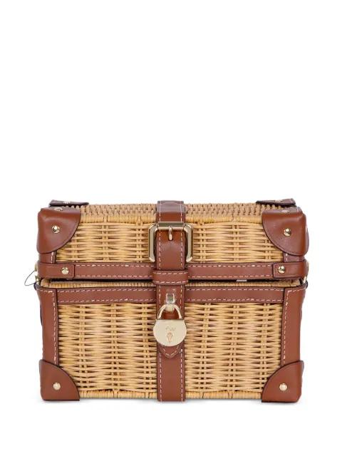 leather-trim shoulder bag by RALPH LAUREN