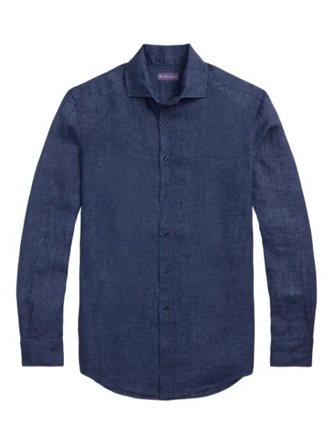 linen long-sleeve shirt by RALPH LAUREN