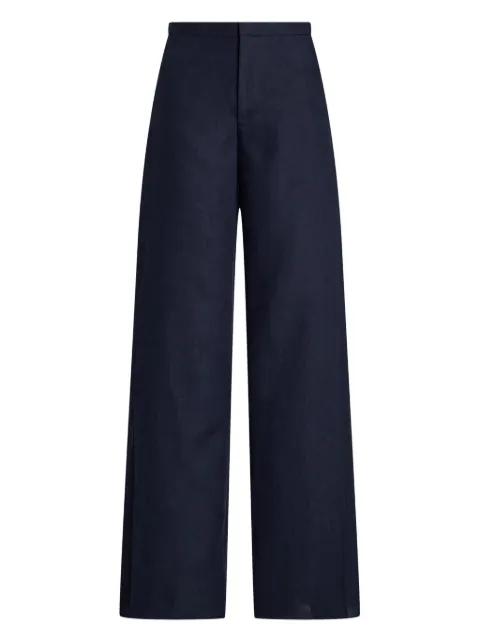 linen straight-leg trousers by RALPH LAUREN