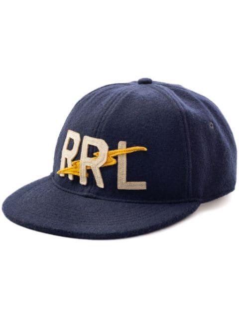 logo-applique felted baseball cap by RALPH LAUREN