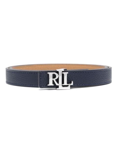logo-buckle belt by RALPH LAUREN