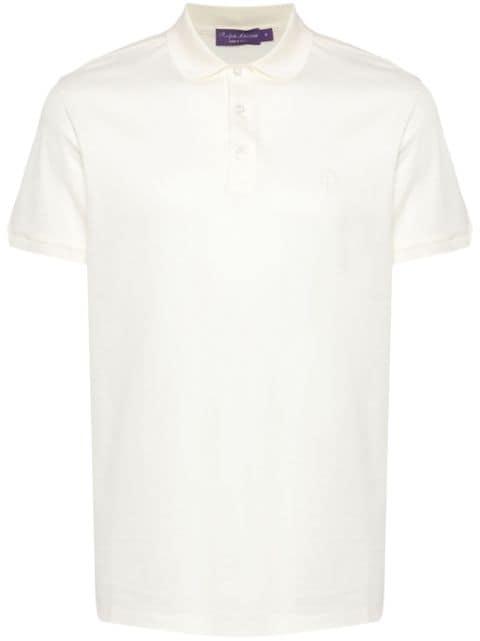 logo-embroidered piqué polo shirt by RALPH LAUREN