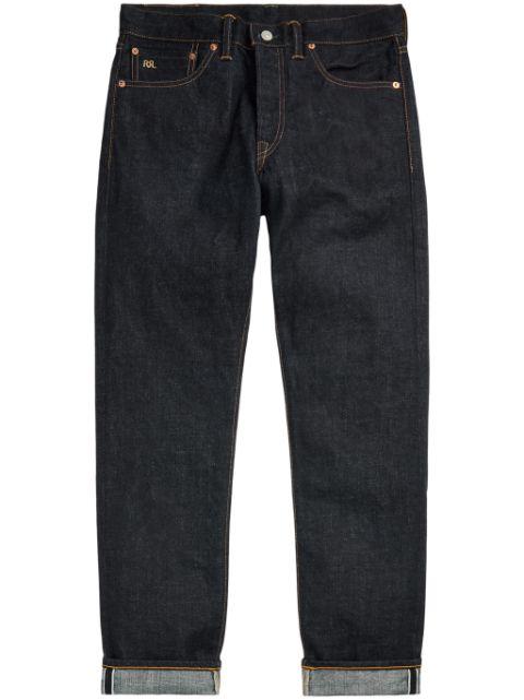 logo-patch slim-fit jeans by RALPH LAUREN