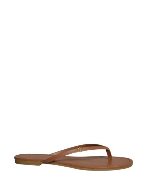 logo-plaque flip-flop sandals by RALPH LAUREN