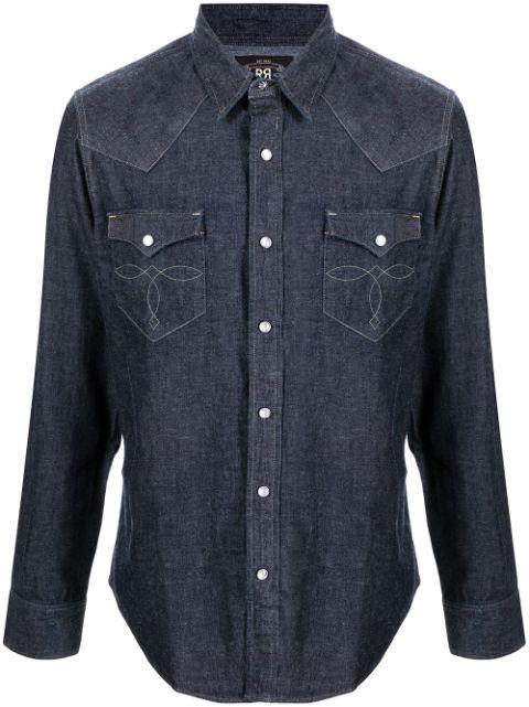 long-sleeve denim Western shirt by RALPH LAUREN