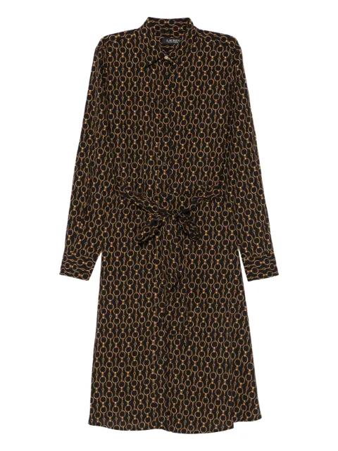 long-sleeve midi dress by RALPH LAUREN