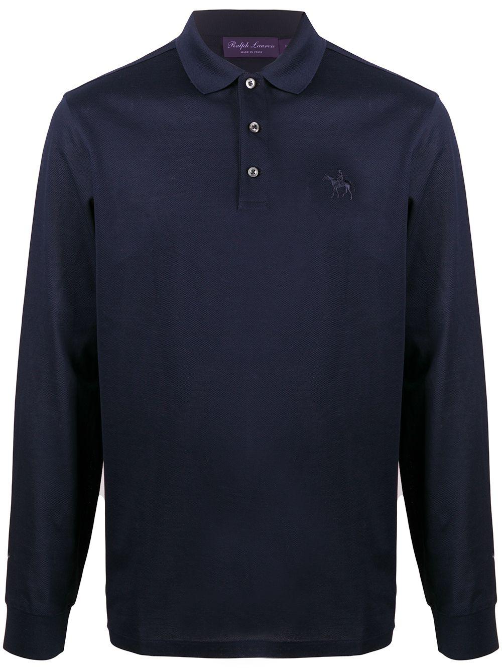 long-sleeved logo polo shirt by RALPH LAUREN