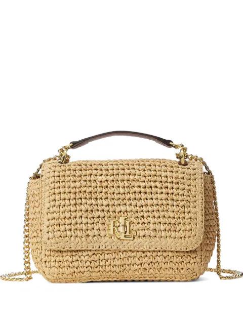 medium Sophee woven straw tote bag by RALPH LAUREN
