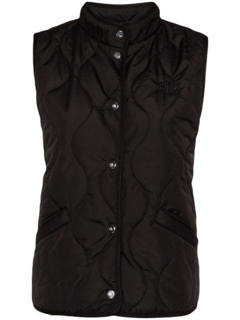 mock-neck quilted gilet by RALPH LAUREN