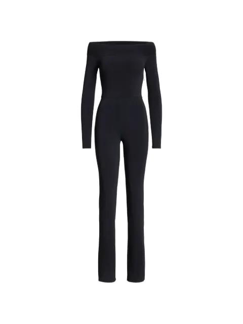 off-shoulder long-sleeve jumpsuit by RALPH LAUREN