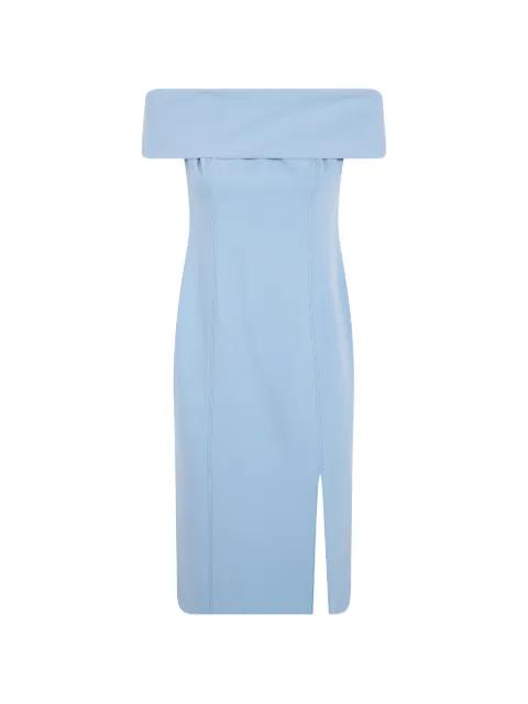 off-shoulder slit-detail dress by RALPH LAUREN